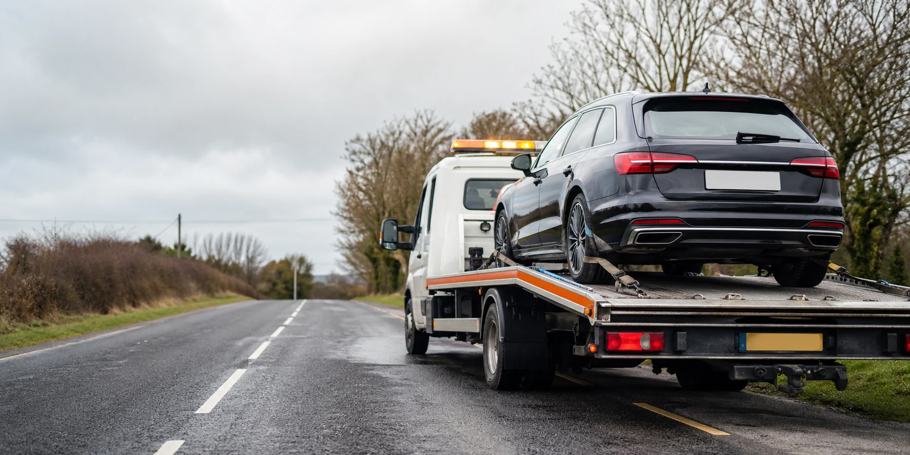CV Recovery loading a car for roadside recovery in Kildare